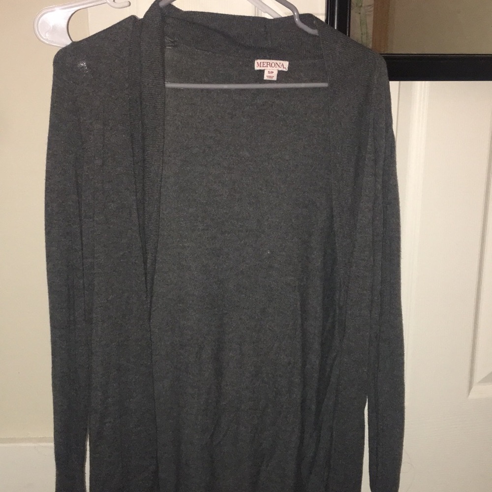 Grey cardigan